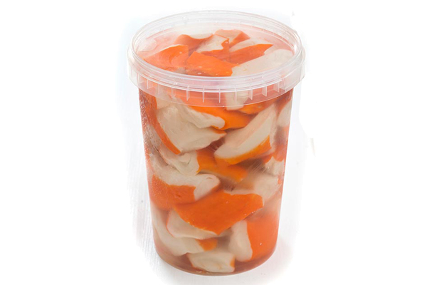 Surimi Chunks in Lake