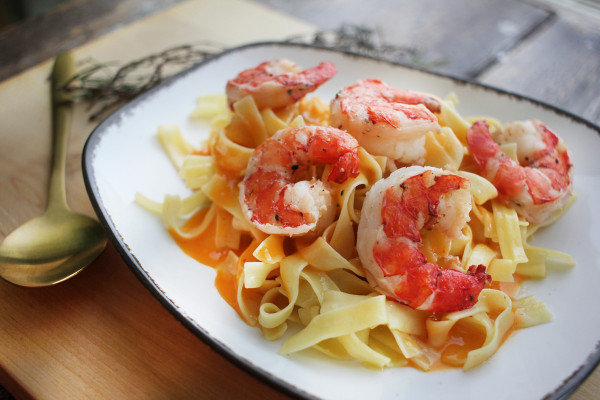 Riesengarnelen-Pasta